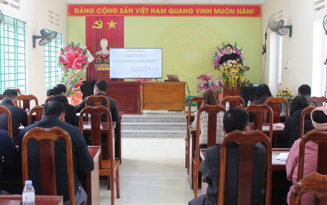 Hội nghị Sơ kết mô hình trồng thâm canh bằng các giống keo lai theo hướng quản lý rừng bền vững tại xã Cần Yên